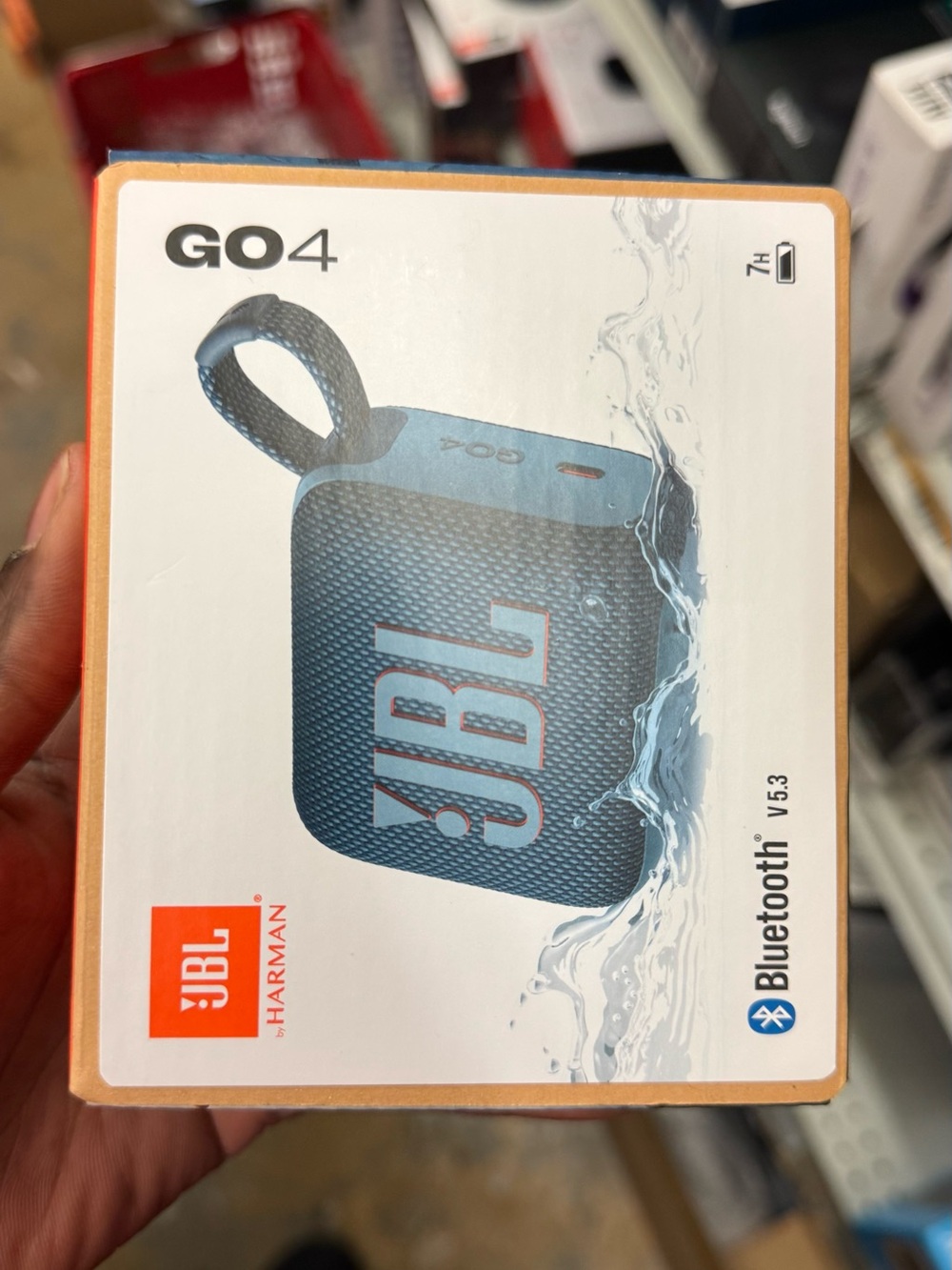 JBL GO4 Portable Bluetooth Speaker - Blue
